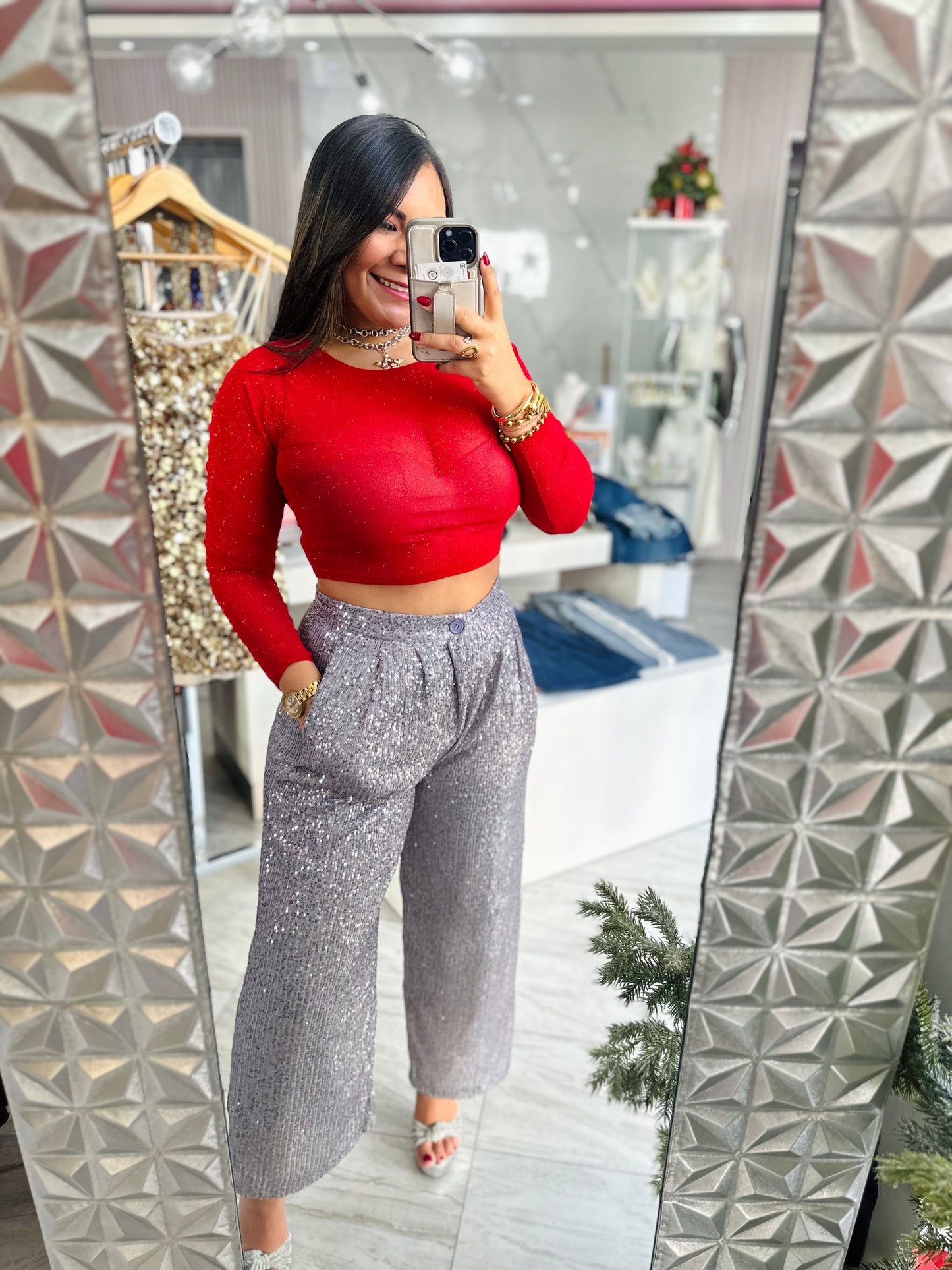 MESH RED TOP