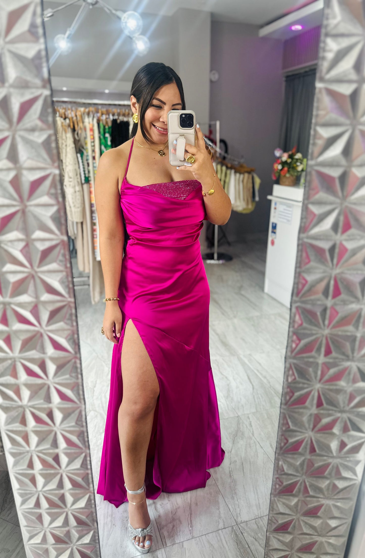 ELEGANT SATIN DRESS