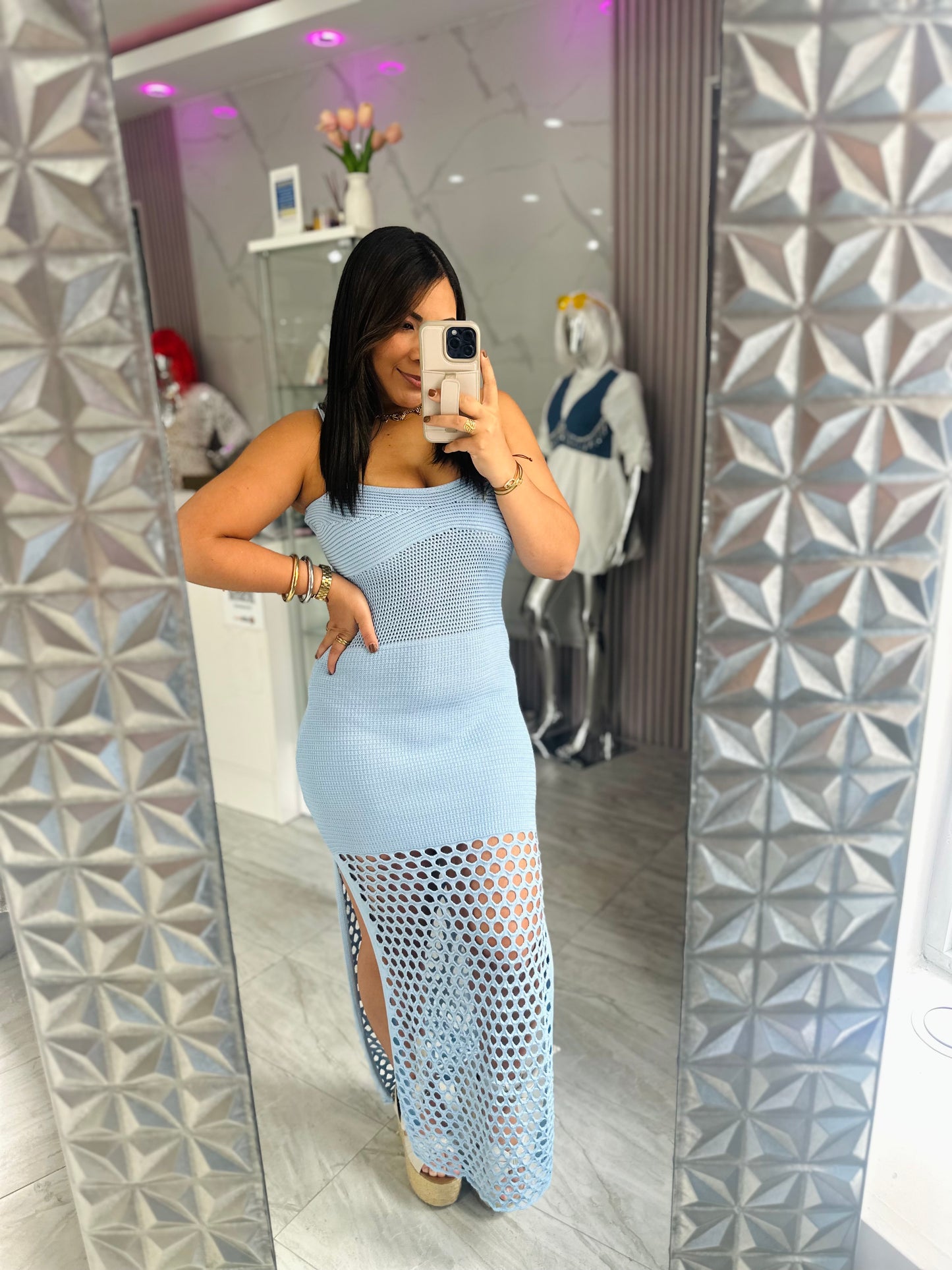 SUNSET BABYBLUE DRESS 🌴