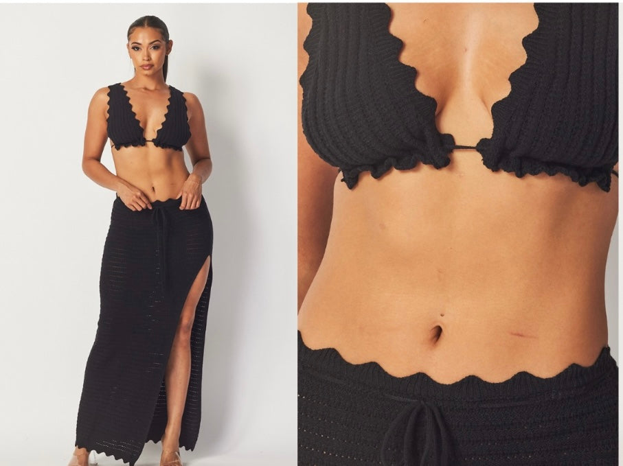 CROCHET BLK SET