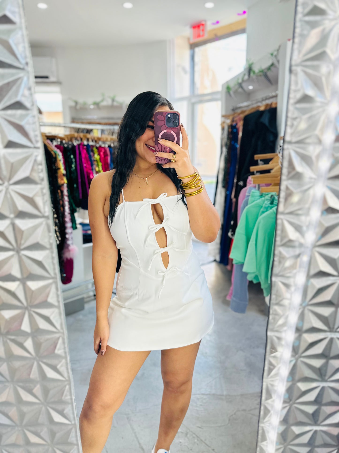 BOW MINI DRESS