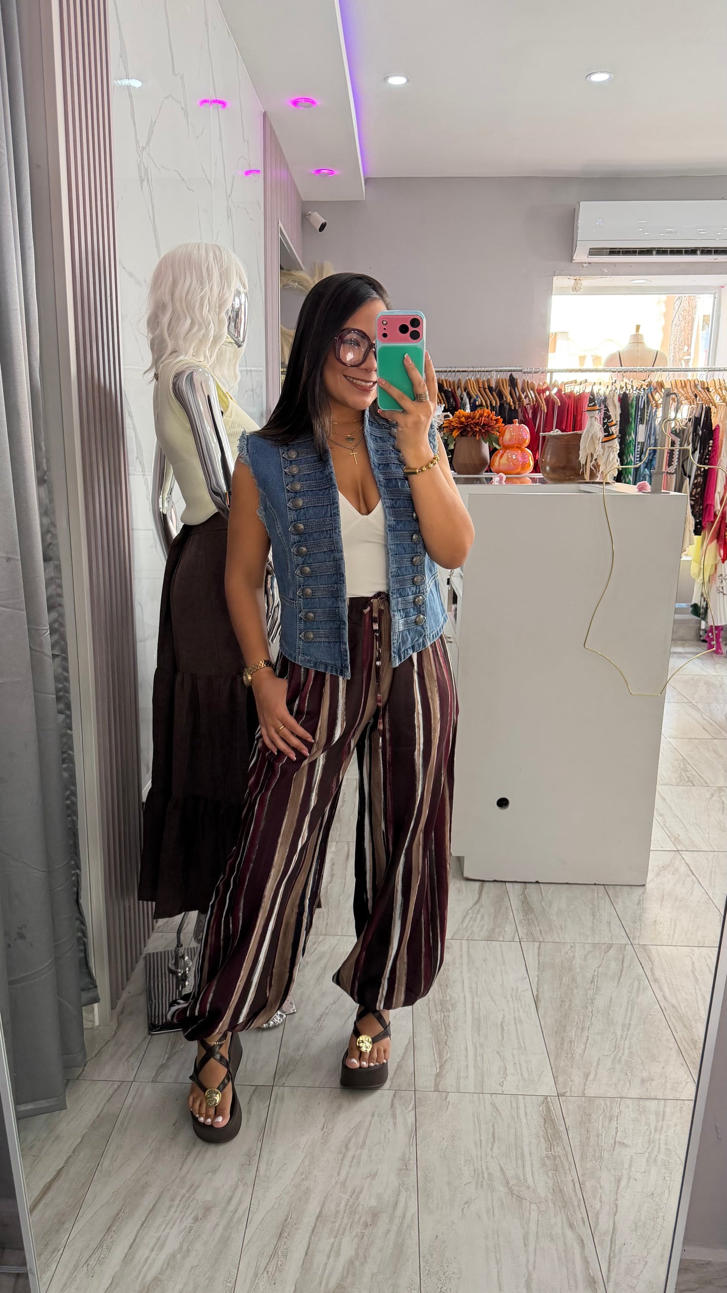 MOCHA WINE PANTS