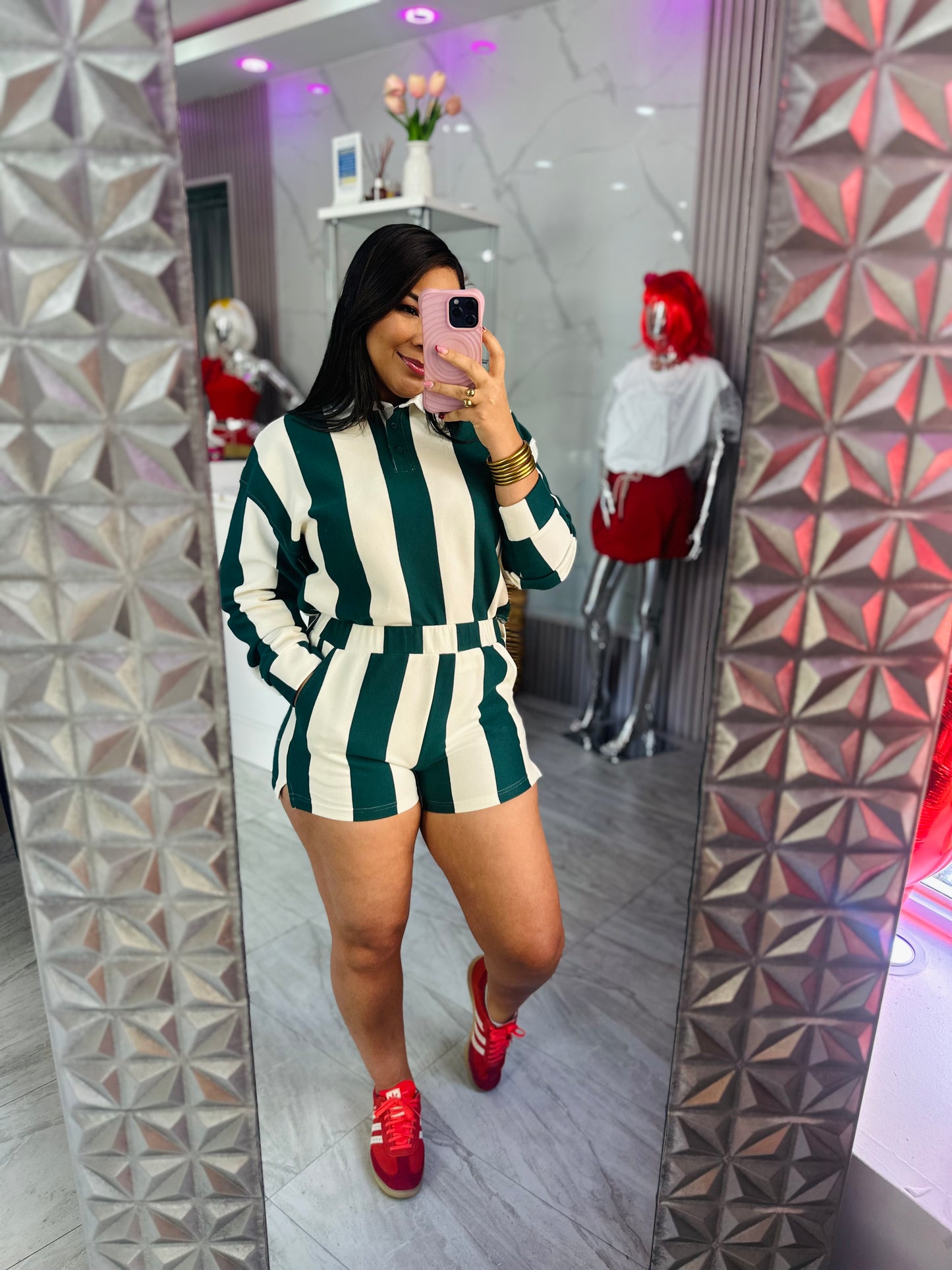 GREEN STRIPLE SET