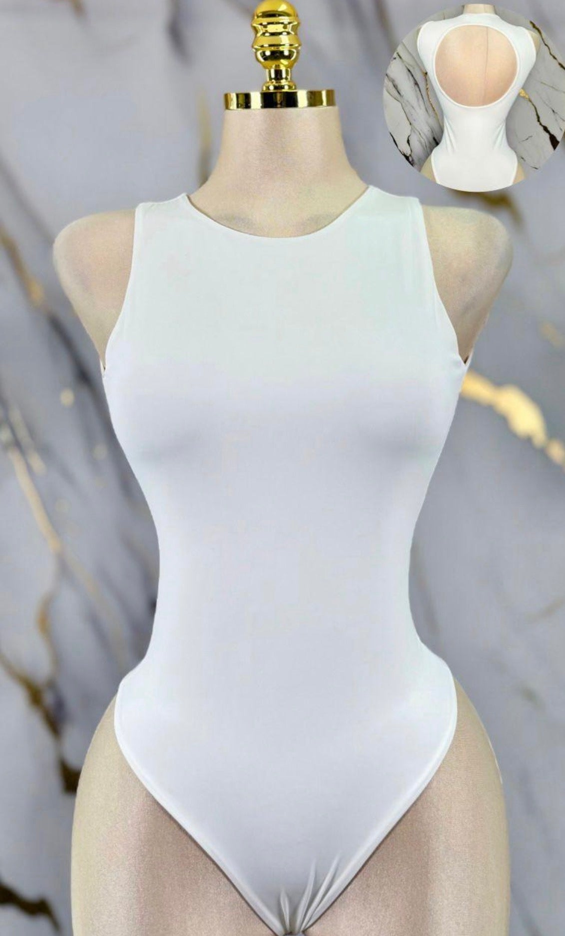 WHITE BODYSUIT SUPER SPANDEX
