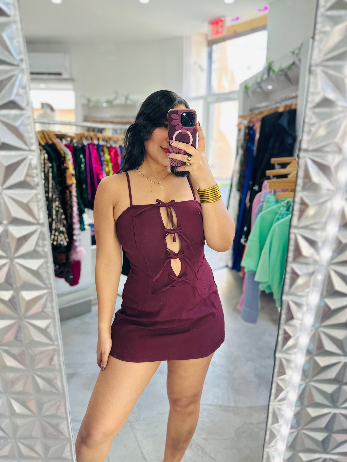 BOW MINI DRESS