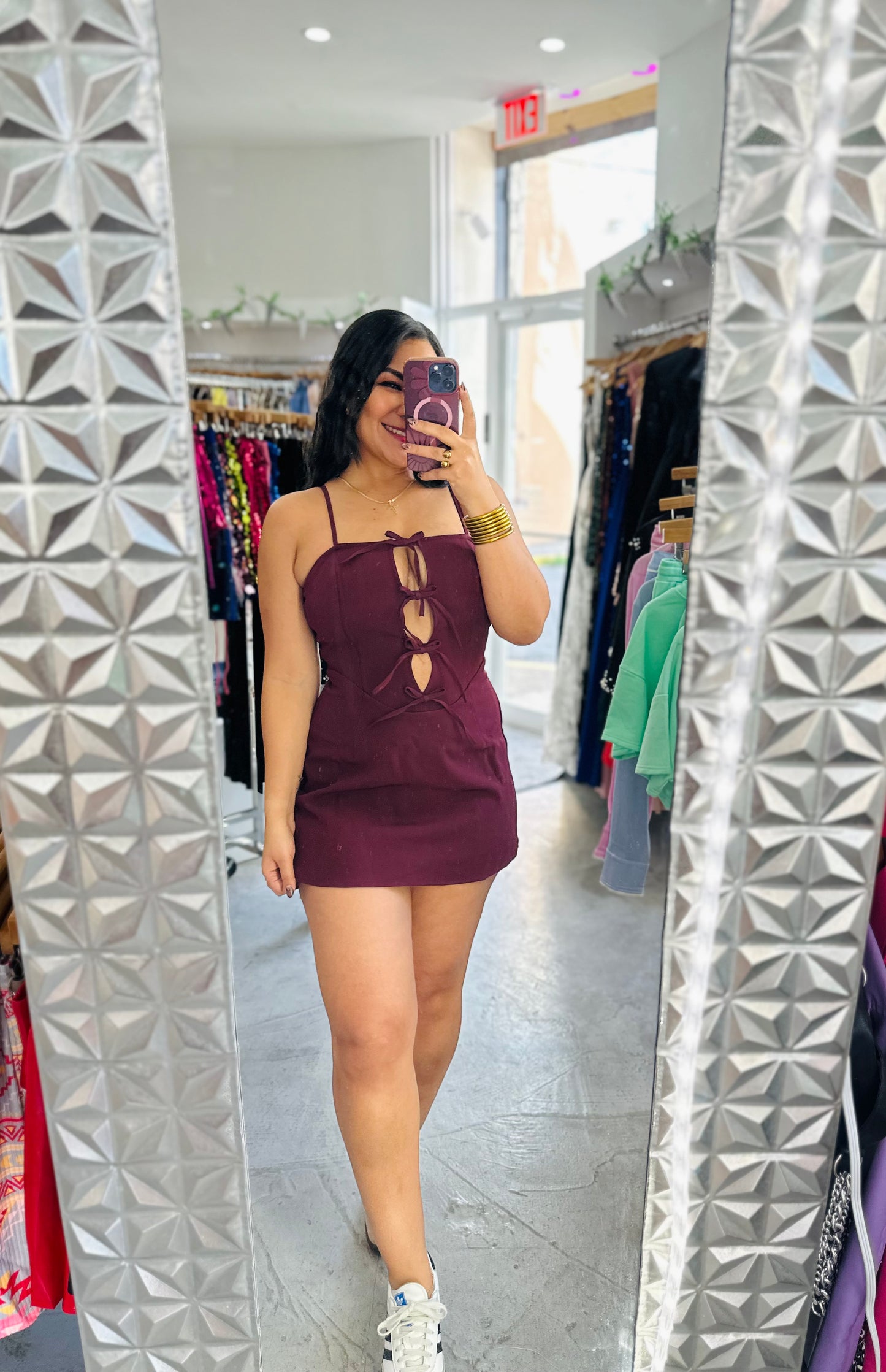 BOW MINI DRESS