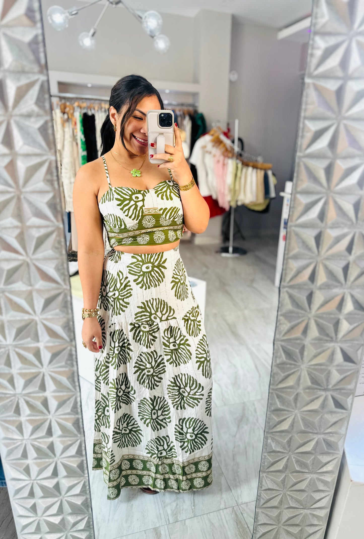 TROPICAL MAXI SKIRT SET