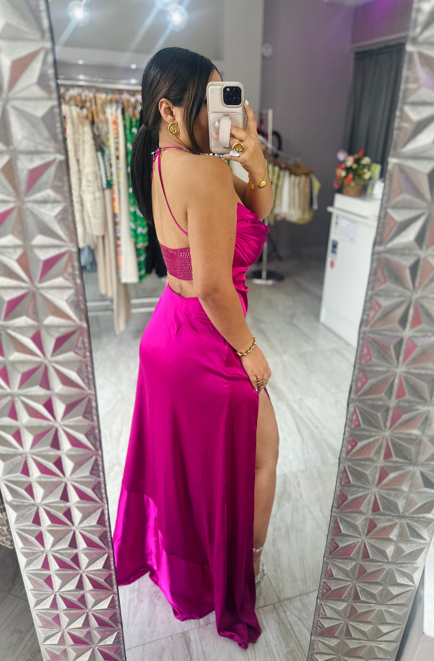 ELEGANT SATIN DRESS