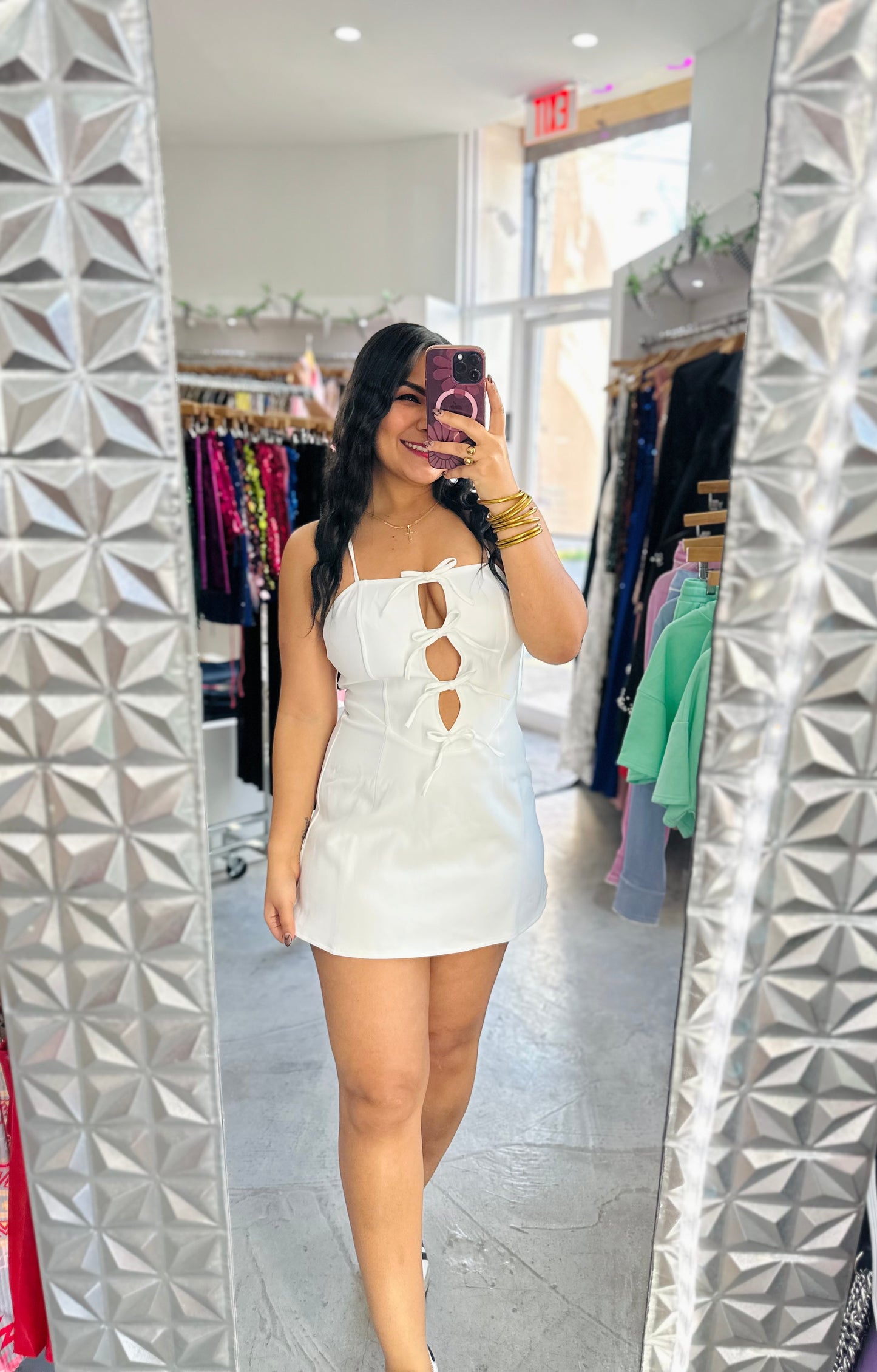 BOW MINI DRESS