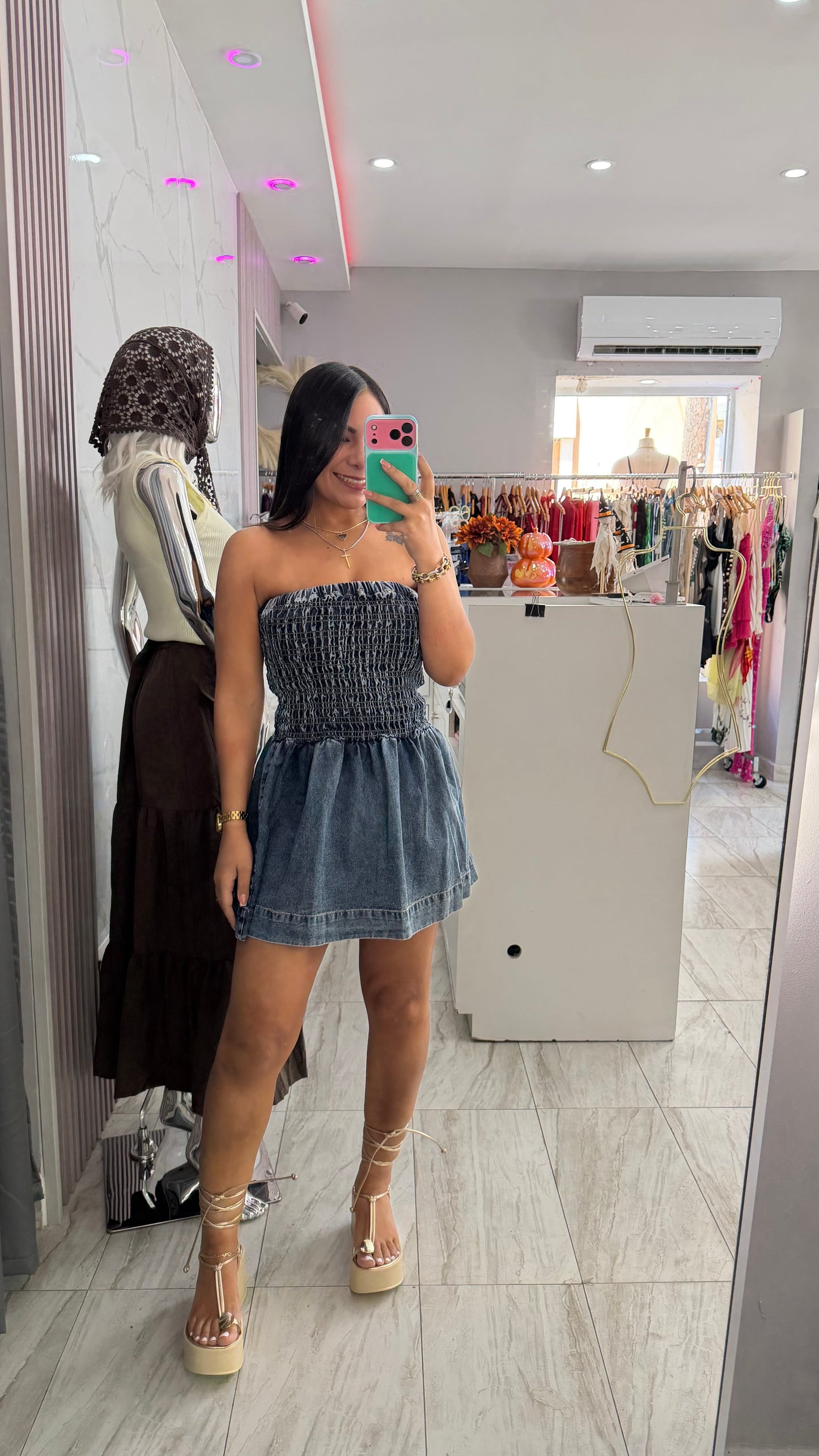 DENIM DRESS