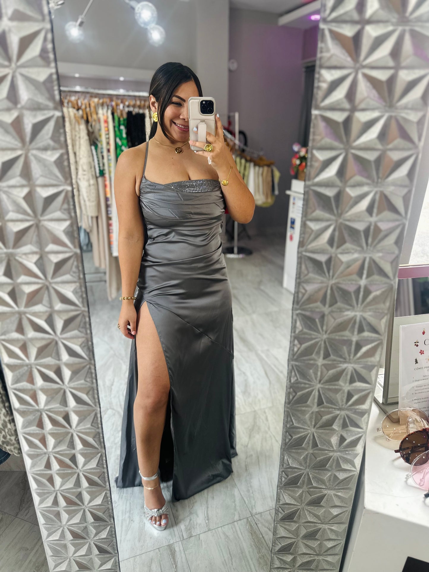 ELEGANT SATIN DRESS