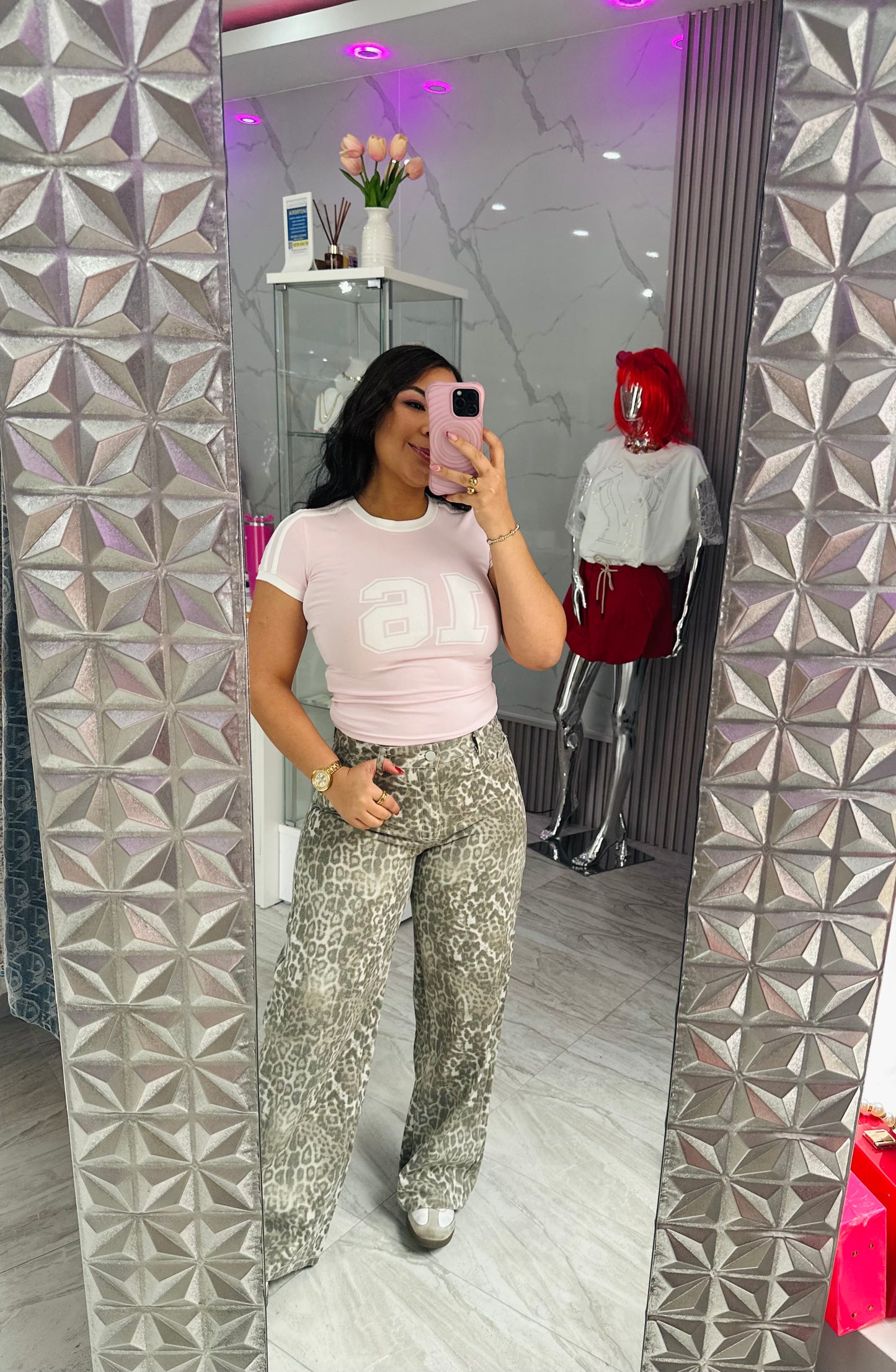 LEOPARDO OLIVE LONG PANT