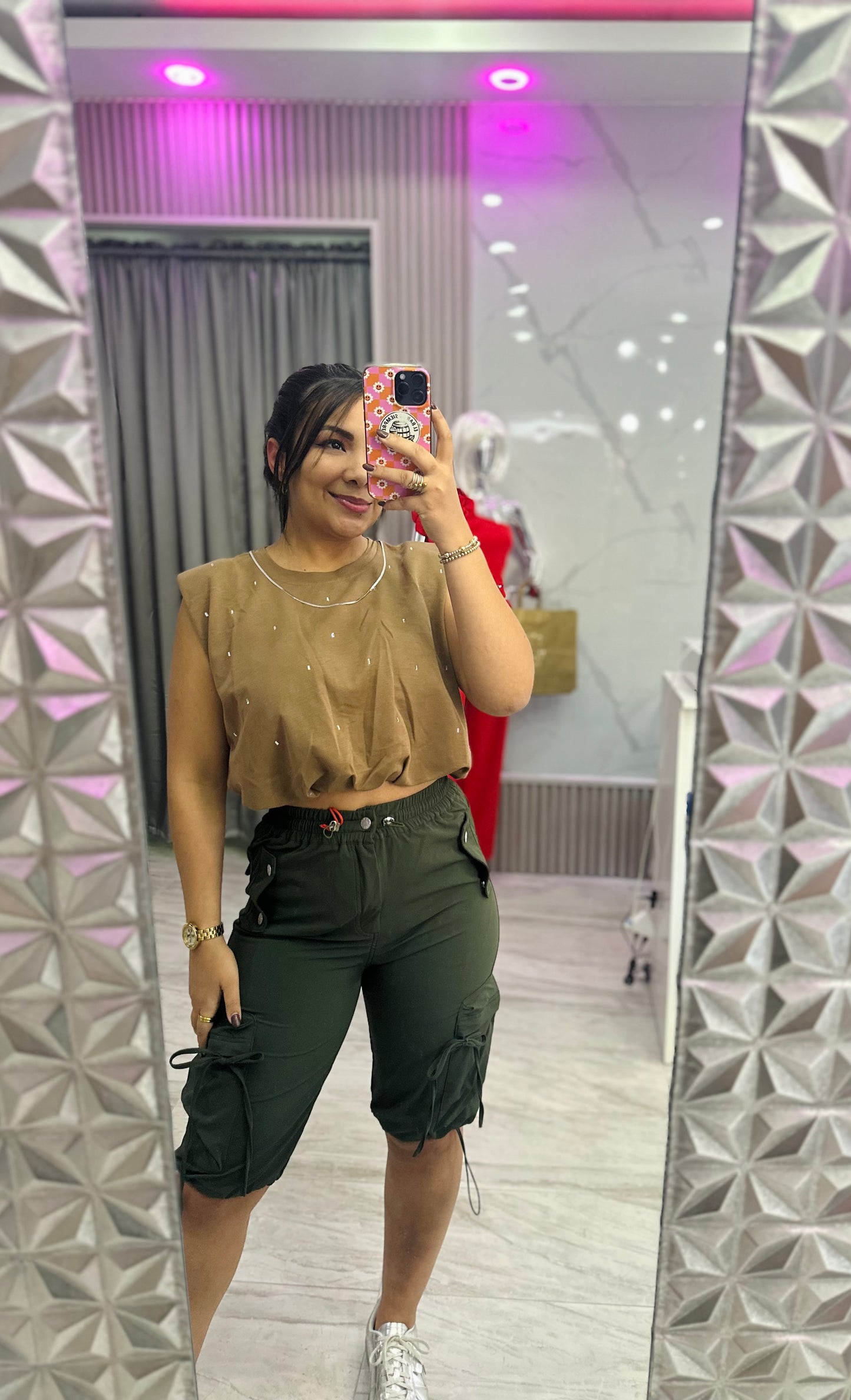 OLIVE BERMUDA VIBRANT SHORT