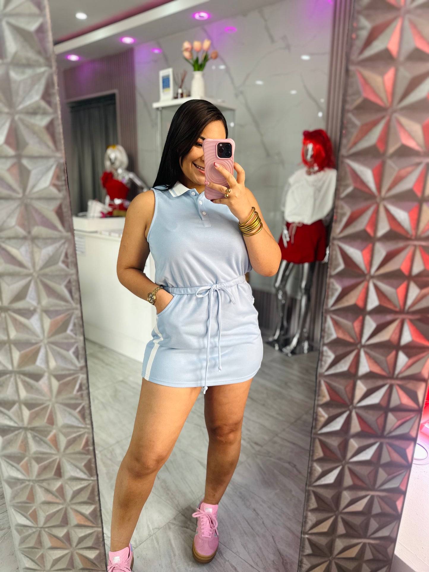 BLUE TENNIS DRESS