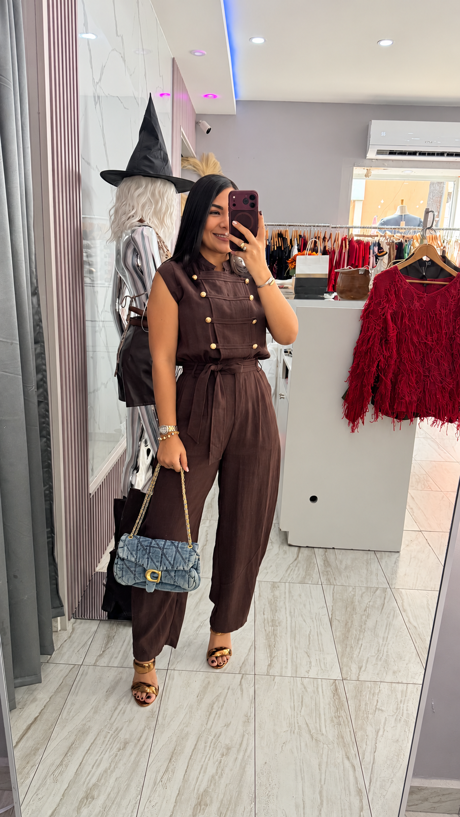 NAPOLEON JUMPSUIT CHOCOLATE