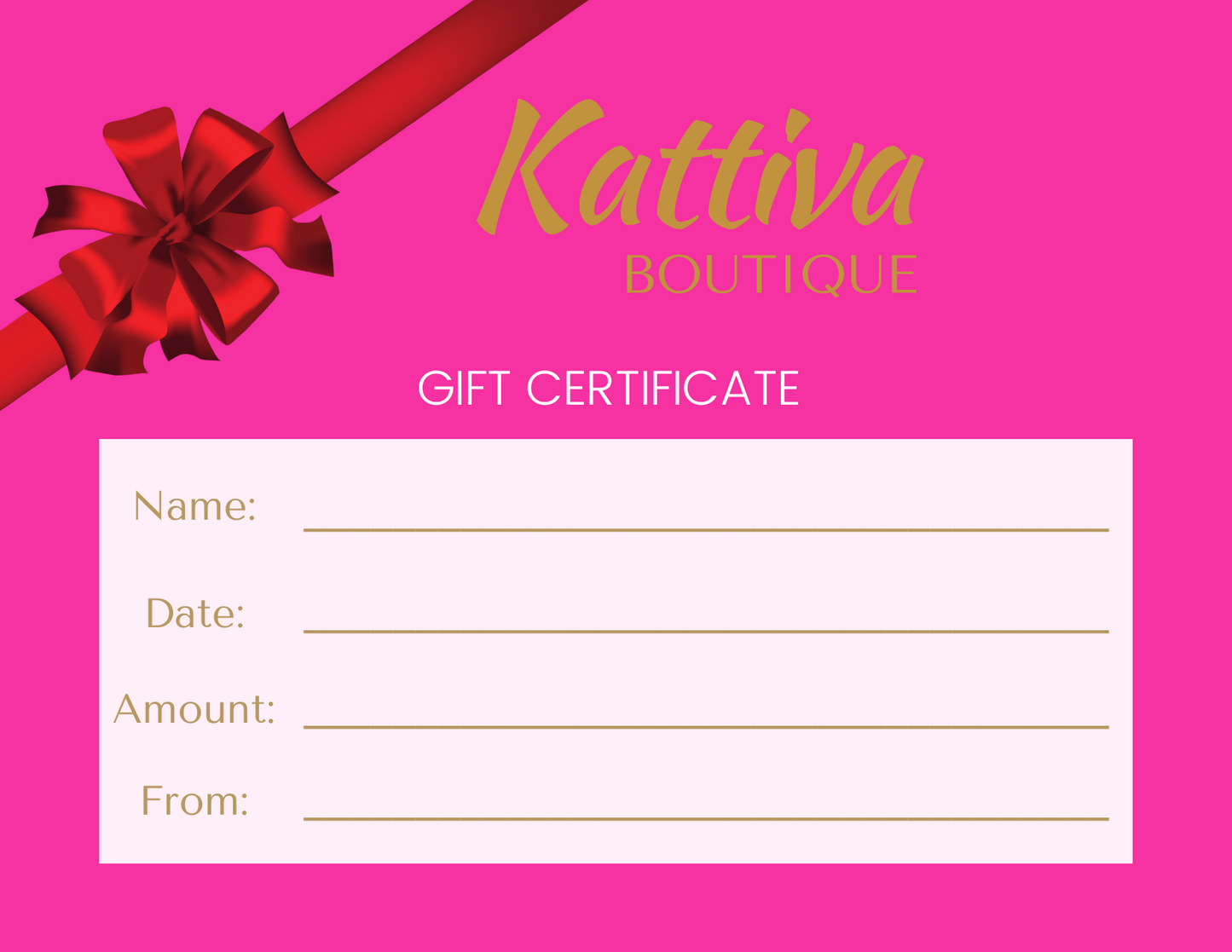 Kattiva Boutique Gift Card