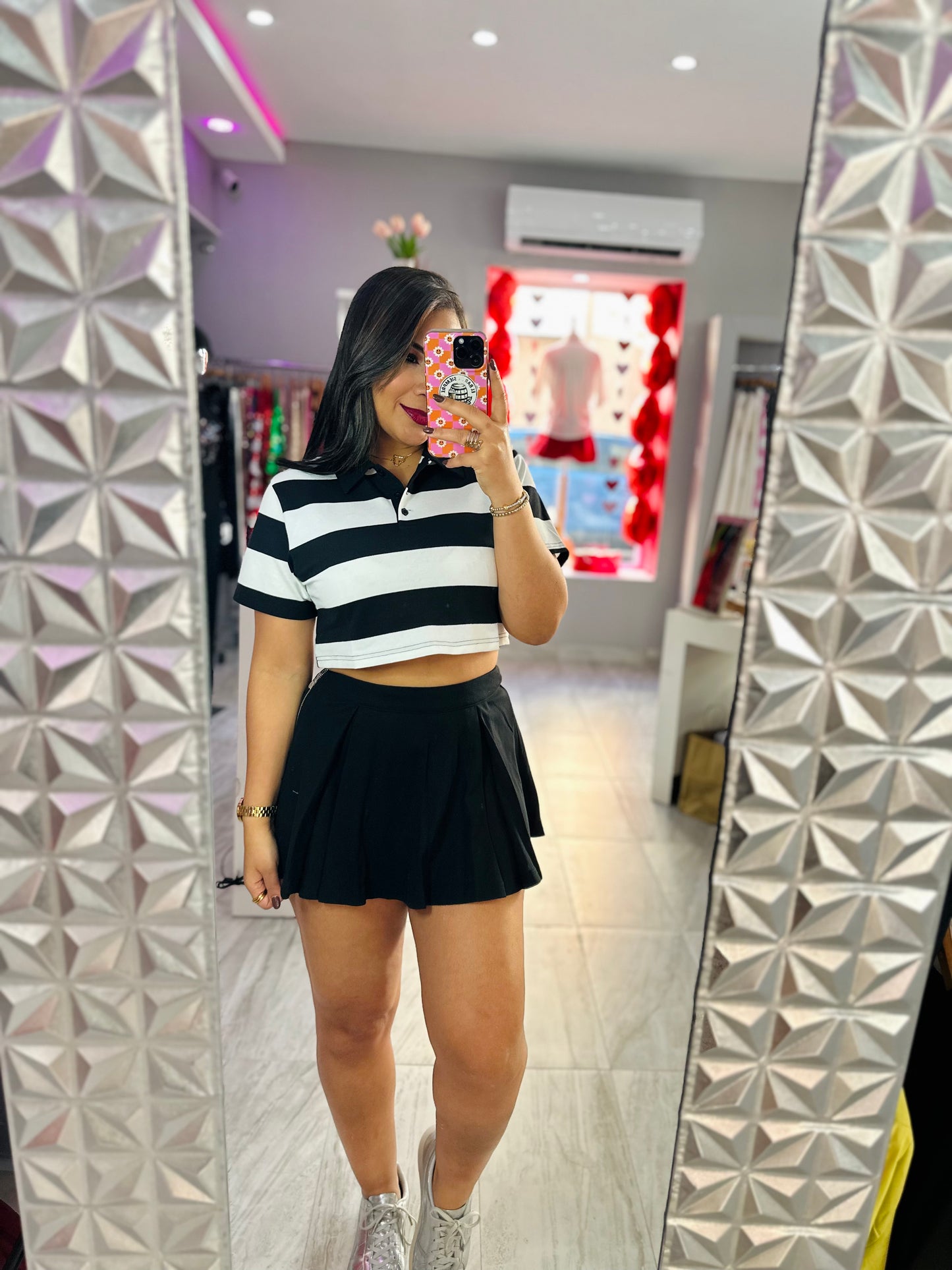 Tennis Stripes Black Set