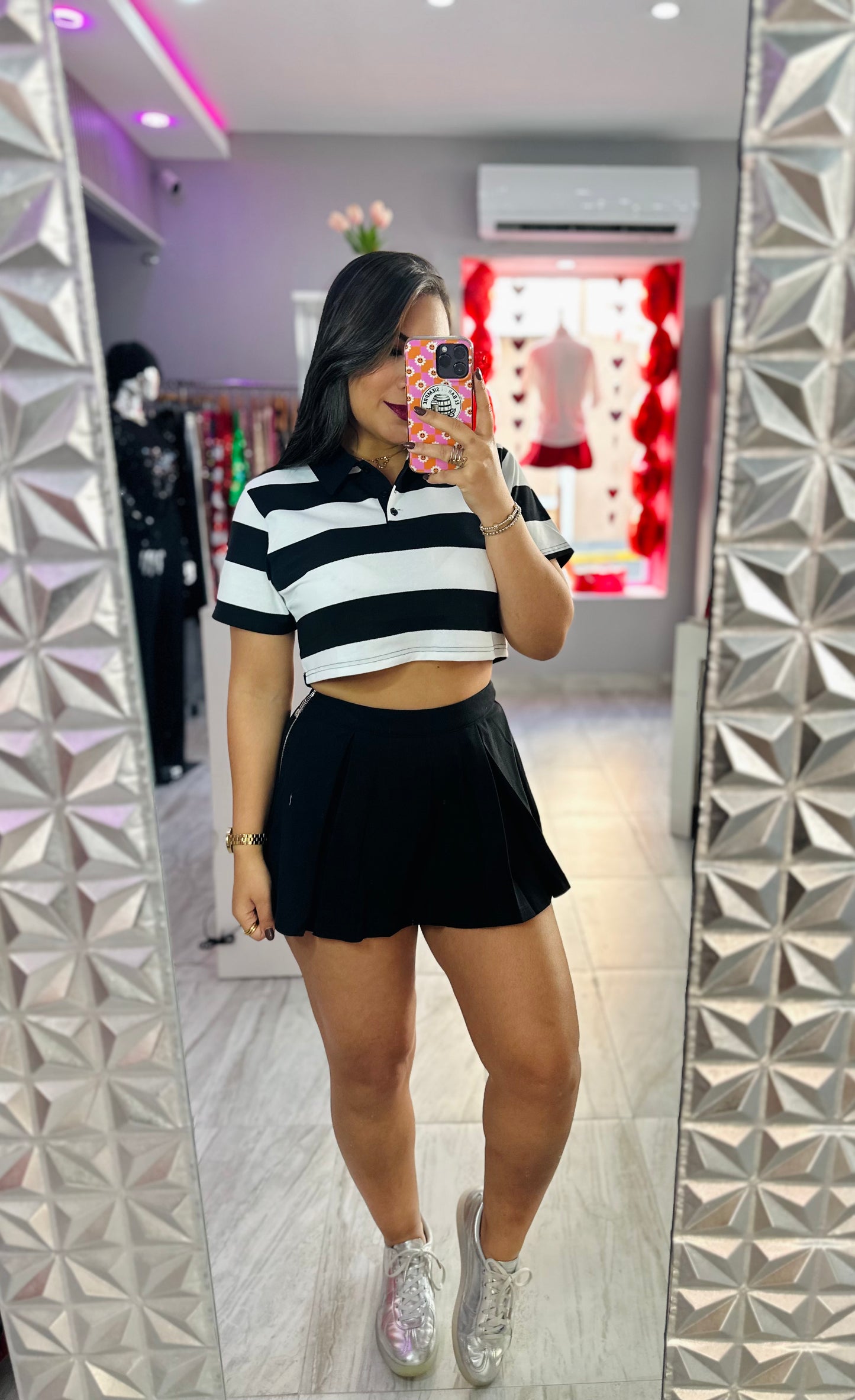 Tennis Stripes Black Set