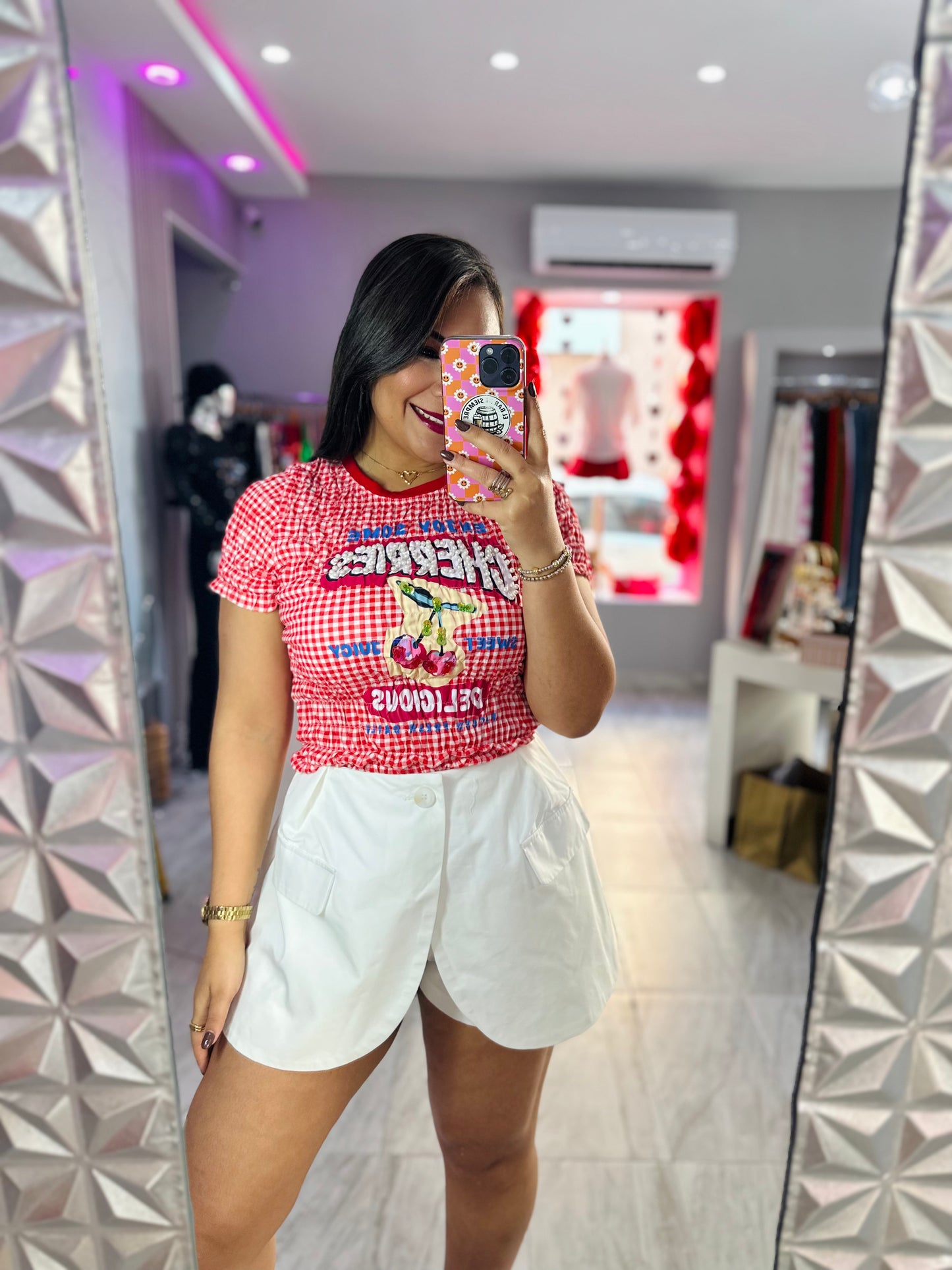 Cherry Pearl Shirt