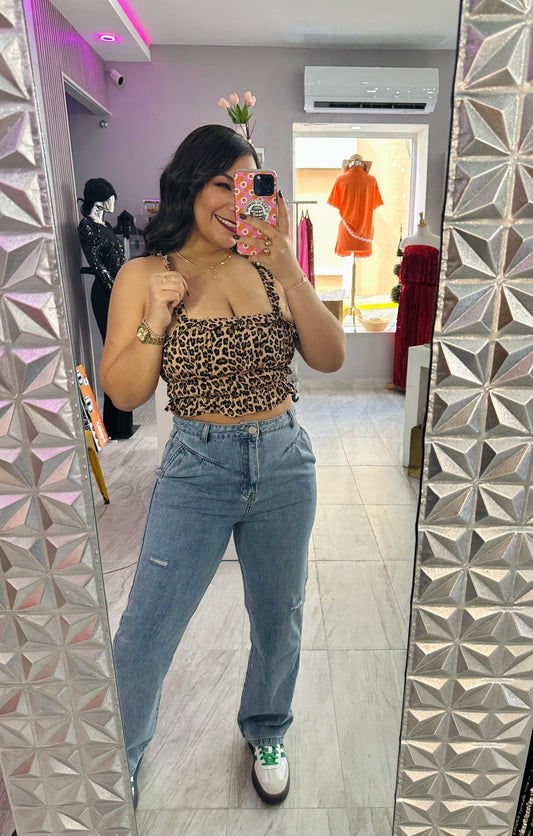 ANIMAL PRINT TOP