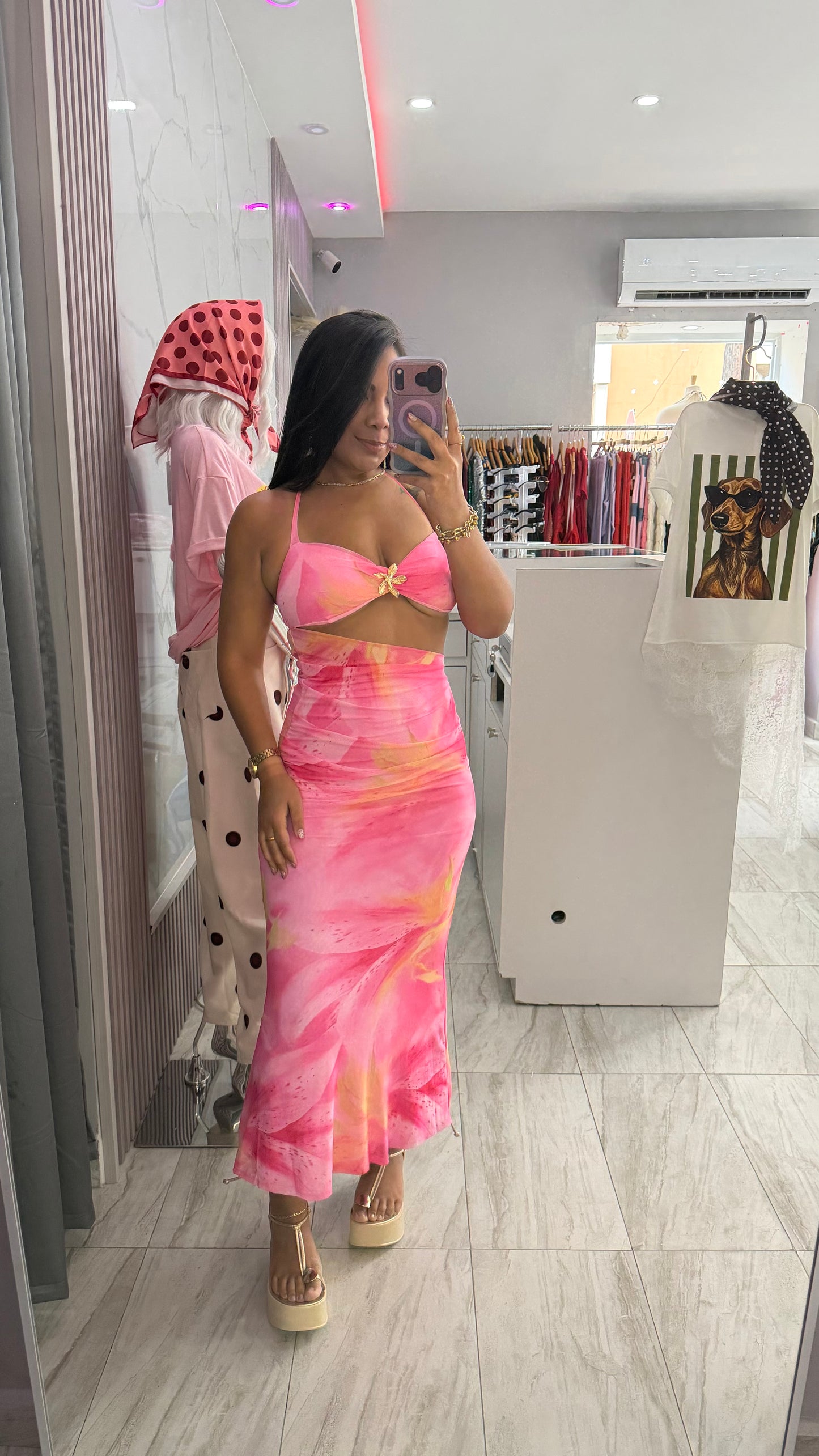 ELENA TROPICAL MAXI DRESS