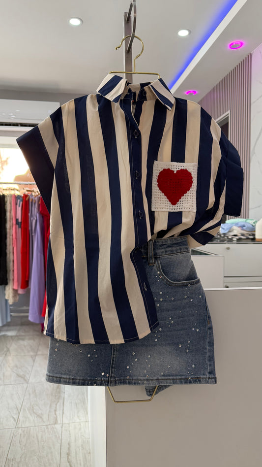 MINI SKIRT CON BRILLO Y CADENA