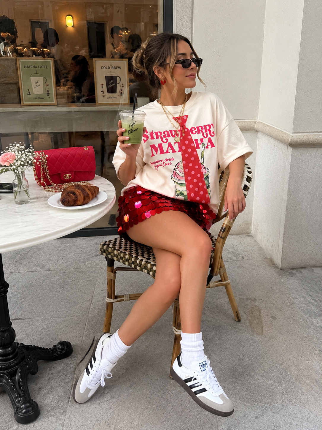 MATCHA COLBATA CREAM TOP (CAMISA)