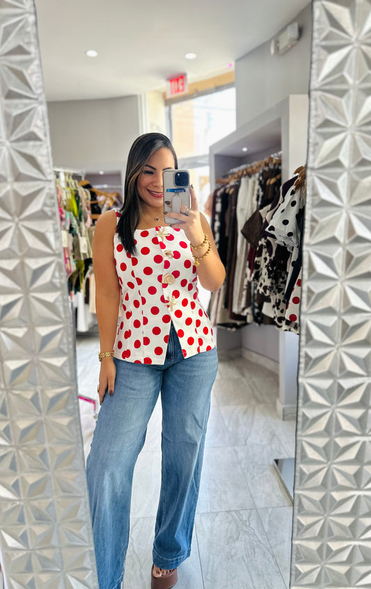 POLKA DOT RED