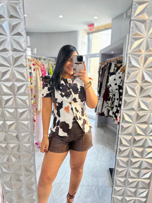COW DENIM SHIRT