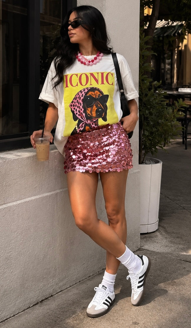 ICONIC DOGGY WHITE TOP (VIENE CON PAÑOLETA)