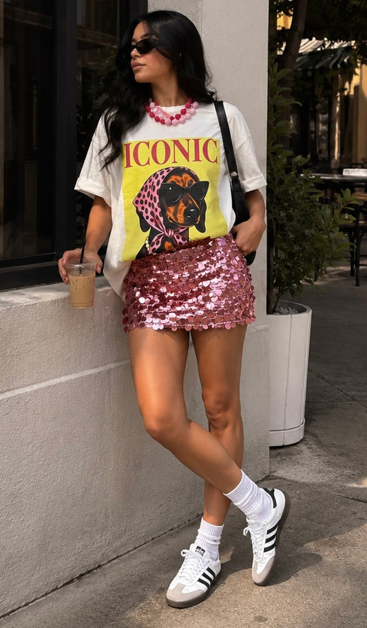 ICONIC DOGGY WHITE TOP (VIENE CON PAÑOLETA)