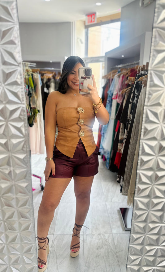 KHAKI TOP