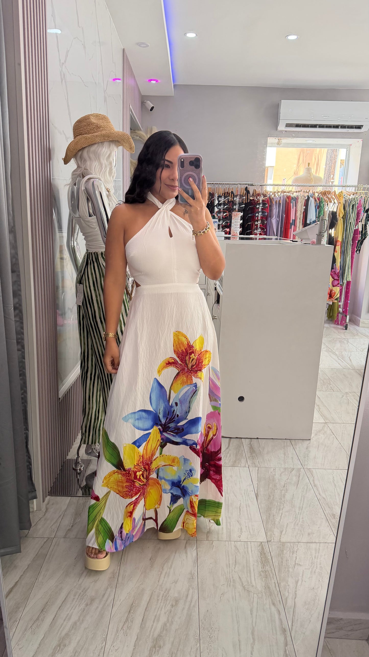 LARA WHITE MAXI DRESS