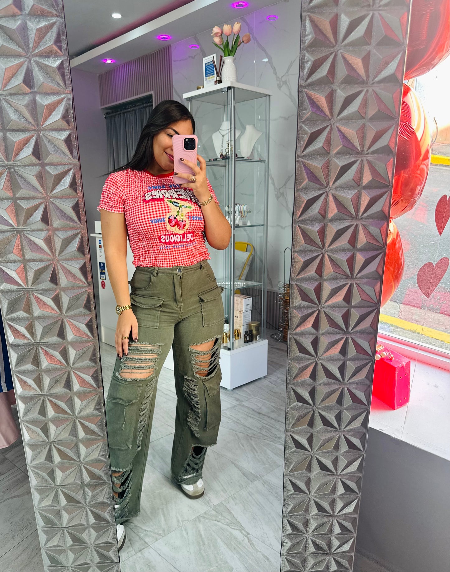 Cherry Pearl Shirt