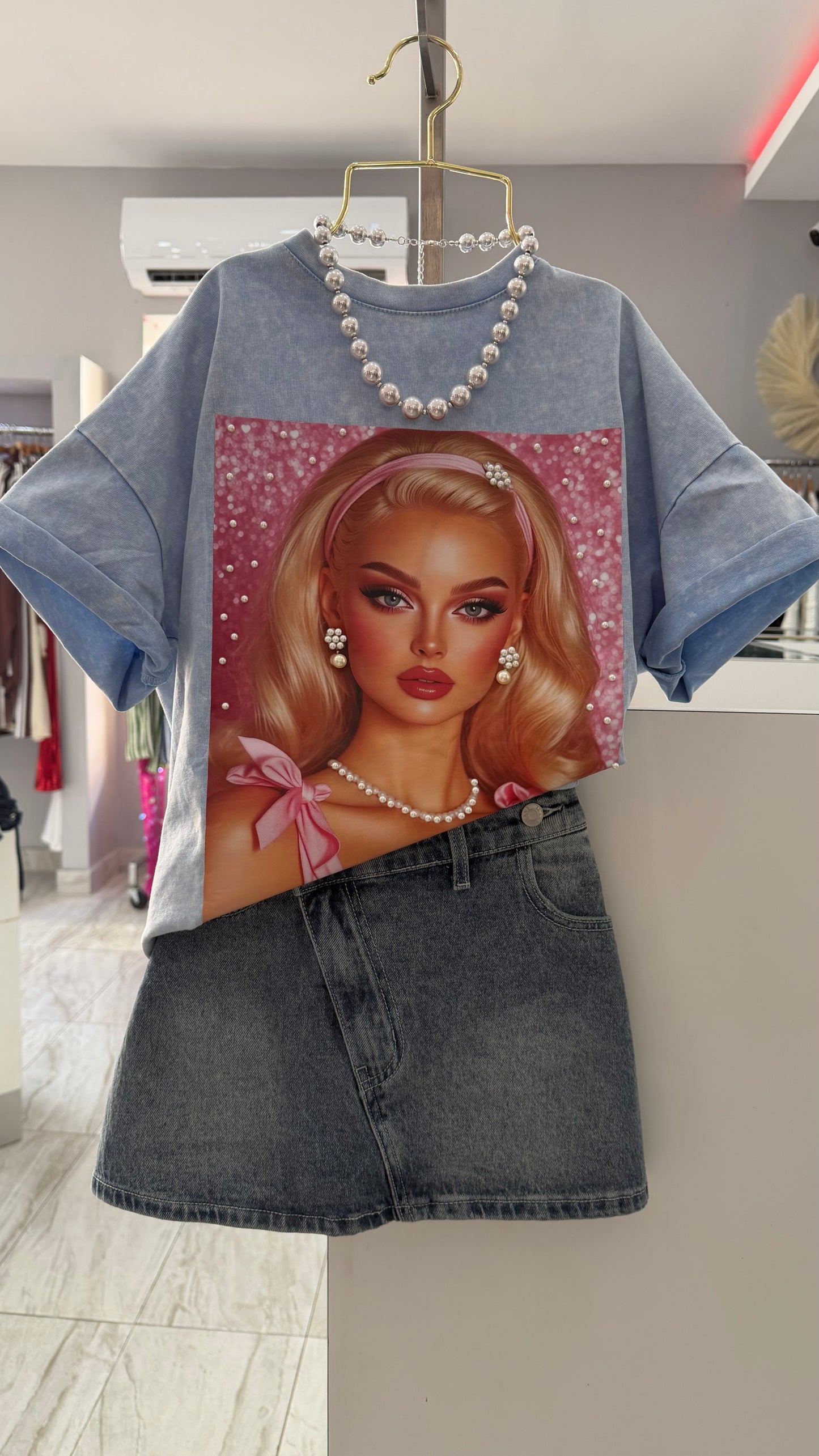 BARBIE BLUE GIRLY TOP