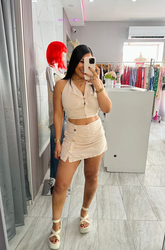 IVORY SKORT SET