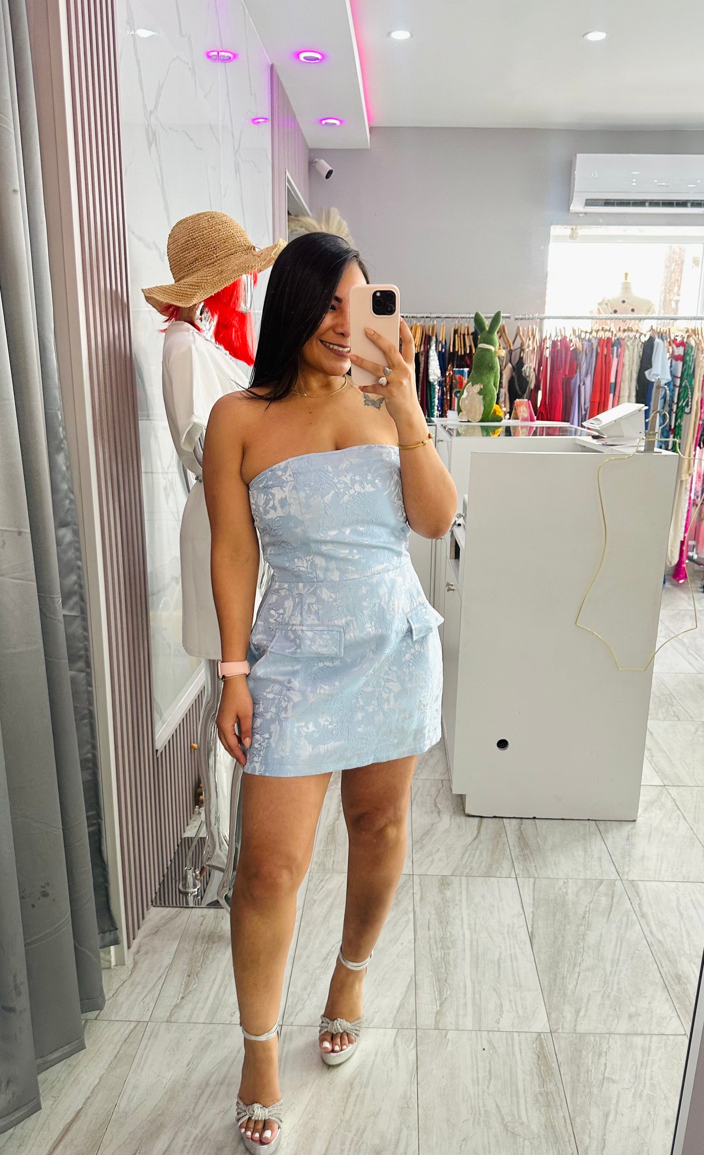 BABYBLUE  SHORT DRESS