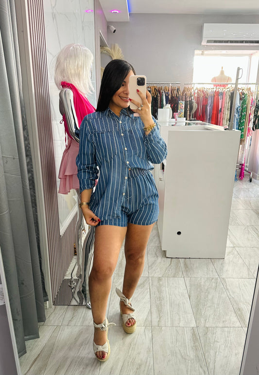 SOFT DENIM SHORT SET