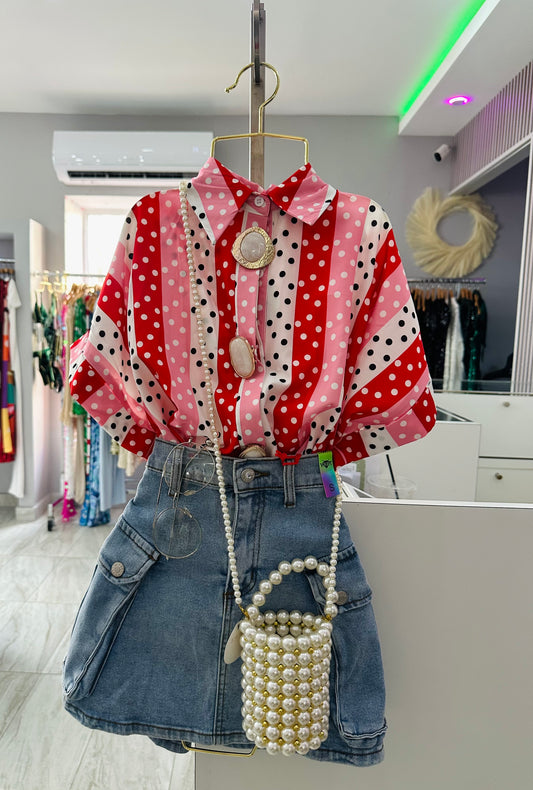 POLKA DOTS TOP