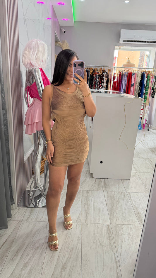 FRINGE CAFE MINI DRESS