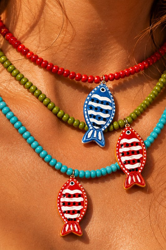FISH NECKLACE 2 COLORES