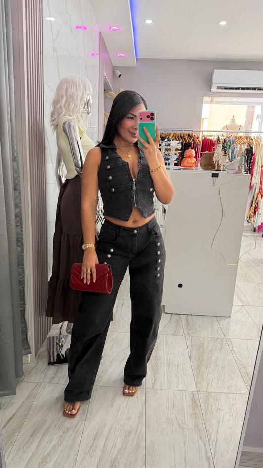 NAPOLEON BLACK PANT SET