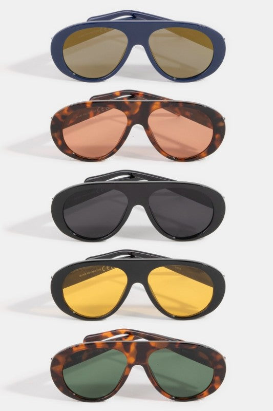 AVIATOR SHIELD SUNGLASSES