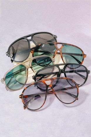 AVIATOR SHIELD SUNGLASSES