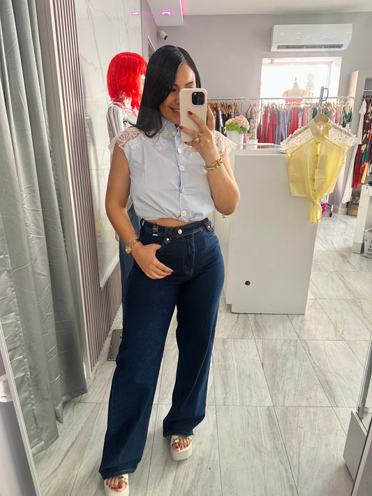 BABY BLUE TOP