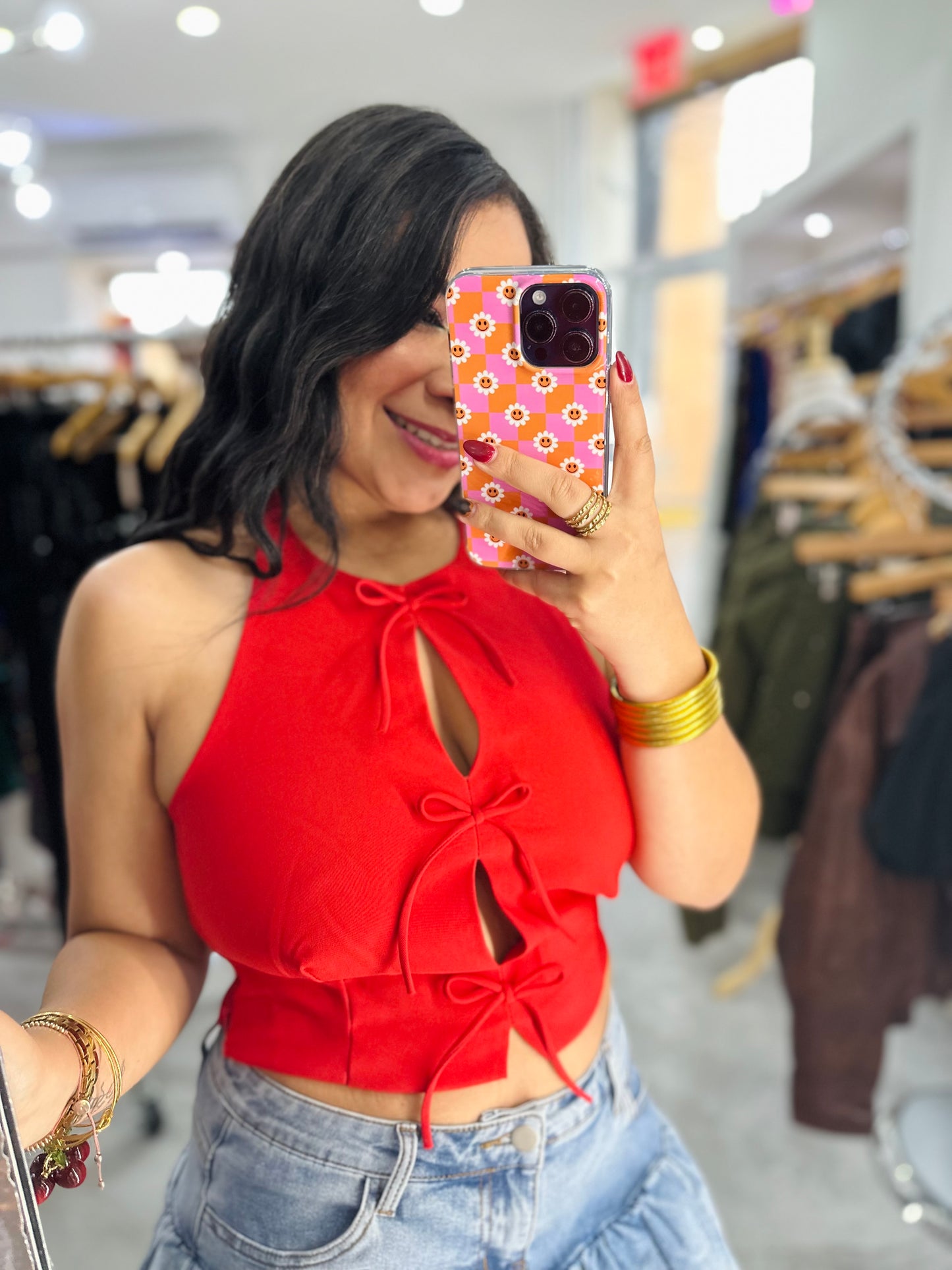 BOW RED TOPS