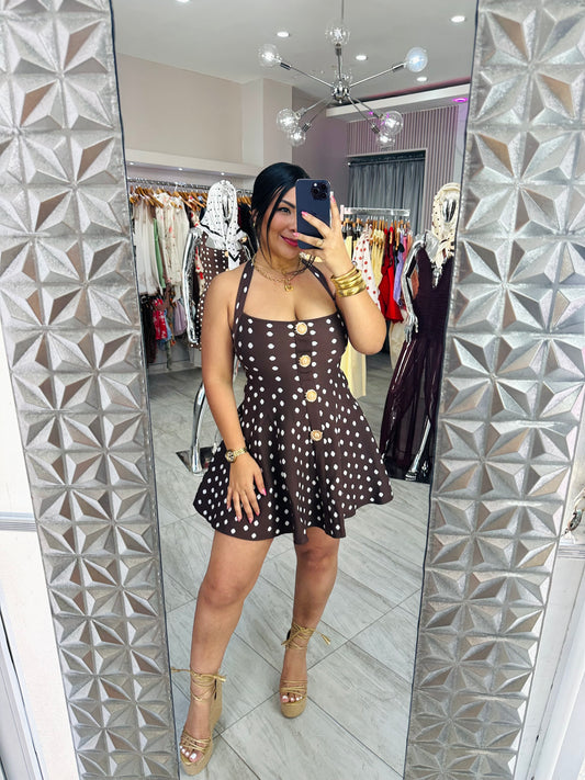 POLKA DOTS MINI DRESS