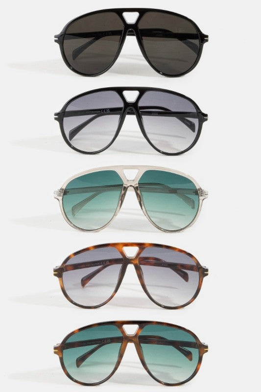 AVIATOR SHIELD SUNGLASSES