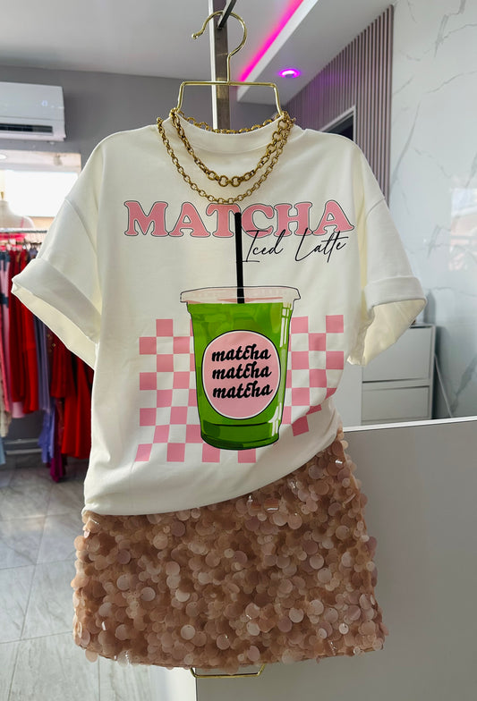 MATCHA ICE LATTE TOP