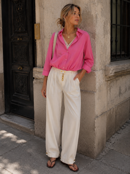 MELINA DOBLE TOP PINK SHIRT